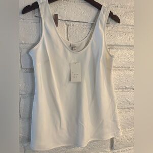 A New Day White Tank Top Size M NWT